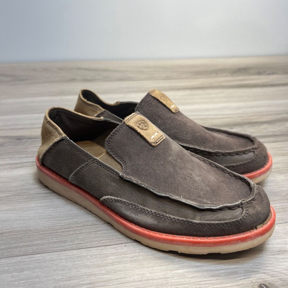 Ariat 10019952 Unisex Kids Brown Leather Slip-On Cruiser Shoes Size 4 EU 35.5